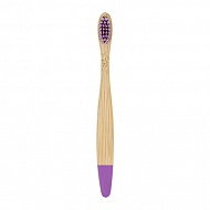 Щетка зубная для детей `ACECO` бамбуковая фиолетовая (мягкая)