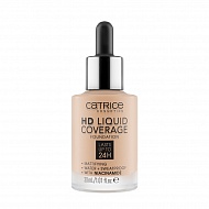 Основа тональная для лица `CATRICE` HD LIQUID COVERAGE тон 020 Rose Beige