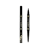Карандаш-подводка для глаз `EVELINE` VARIETE 2 в 1 тон ultra black (водостойкая)