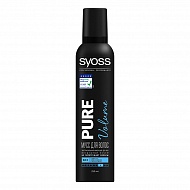 Мусс для укладки волос `SYOSS` PURE без отдушек и силиконов (сверхсильной фиксации) 250 мл