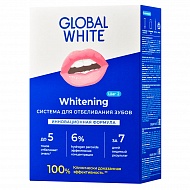 Система для отбеливания зубов `GLOBAL WHITE` отбеливает до 5 тонов