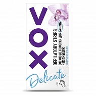 Полоски восковые для бикини и подмышек `VOX` 6 шт, 2 салфетки