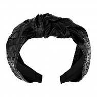 Ободок `LADY PINK` LEATHER wide