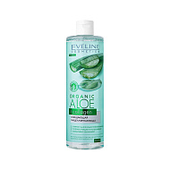 Мицеллярная вода `EVELINE` ORGANIC Алое + Коллаген (очищающая) 400 мл
