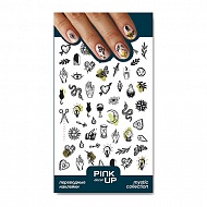 Наклейки для ногтей `PINK UP` `DECOR` MYSTIC переводные тон 846