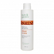 Шампунь для волос `BATH GARDEN` Объем и сила с растительными протеинами и маслом облепихи 300 мл