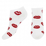 Носки женские `SOCKS` KISSES white р-р единый