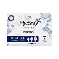 Прокладки гигиенические `MY LADY` INSTANT DRY ультратонкие XL 7 шт
