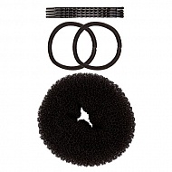 Набор аксессуаров для волос `LADY PINK` `BASIC` невидимки, резинки, бублик