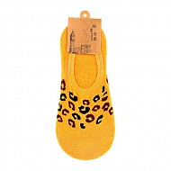 Подследники женские `SOCKS` LEOPARD yellow р-р единый