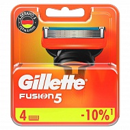 Кассеты для станка `GILLETTE` FUSION 4 шт