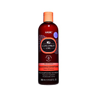 Кондиционер для волос `HASK` COCONUT OIL с экстрактом кокоса (питательный) 355 мл