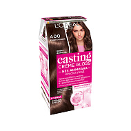 Крем-краска для волос `LOREAL` `CASTING` CREME GLOSS тон 400 (Каштан)