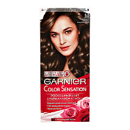 Краска для волос `GARNIER` `COLOR SENSATION` тон 5.0 (Сияющий Светло-Каштановый)
