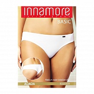 Трусы женские `INNAMORE` UNDERWEAR бразилиано средней посадки из хлопка (bianco, 4)