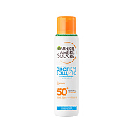 Спрей для тела `GARNIER` AMBRE SOLAIRE ЭКСПЕРТ ЗАЩИТА солнцезащитный сухой SPF 50+ 150 мл