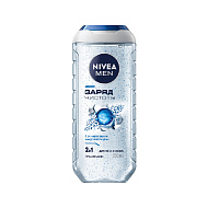 Гель для душа `NIVEA` `MEN` NIVEA Заряд чистоты 250 мл