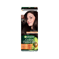 Краска для волос `GARNIER` `COLOR NATURALS` тон 3.12 (Ледяной темный шатен)