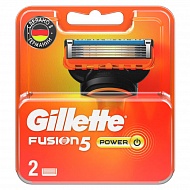 Кассеты для станка `GILLETTE` `FUSION 5` POWER 2 шт