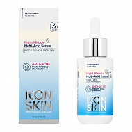 Сыворотка для лица `ICON SKIN` мультикислотная для проблемной кожи (ночная) 30 мл