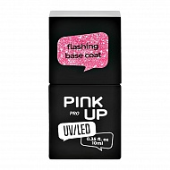 Светоотражающая база для ногтей UV/LED `PINK UP` `PRO` flashing base coat тон 08 10 мл