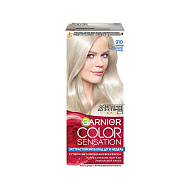Краска для волос `GARNIER` `COLOR SENSATION` тон 910 (Пепельно-серебристый блонд)