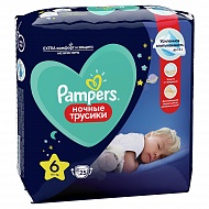 Подгузники-трусики `PAMPERS` ночные Extra Large (15+ кг) 25 шт