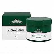 Диски для лица `VT` CICA X HYALON с экстрактом центеллы азиатской и BHA-кислотами  (успокаивающие) 60 шт