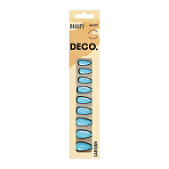 Набор накладных ногтей с клеевыми стикерами `DECO.` CARTOON blue (24 шт + клеевые стикеры 24 шт)