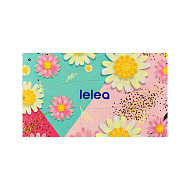 Салфетки бумажные `LELEA` 2-х слойные SPRING FLOWERS 100 шт