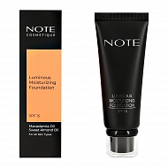 Основа тональная для лица `NOTE` LUMINOUS MOISTURIZING увлажняющая с эффектом сияния тон 100 Cashmere beige