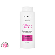 Бальзам-ополаскиватель для волос `MIXIT` `HAIR EXPERT` COLLAGEN+KERATIN ламинирующий 400 мл