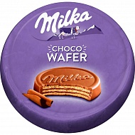 Вафли `MILKA` покрытые молочным шоколадом 30 г