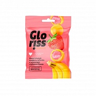 Жевательные конфеты `GLORISS` Клубника и банан 35 г