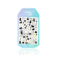 Наклейки для ногтей `PINK UP` `DECOR` NAIL STICKERS переводные тон 120