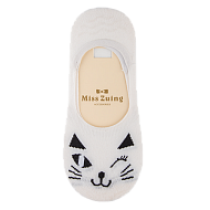 Подследники женские `SOCKS` CAT белые р-р единый