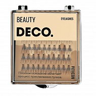 Пучки ресниц `DECO.` с плоским основанием (medium)