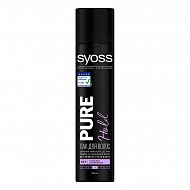 Лак для волос `SYOSS` PURE без отдушек и силиконов (сильной фиксации) 300 мл