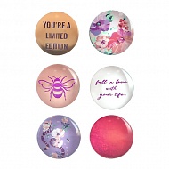Набор магнитов `FUN` WILD GARDEN FLORAL 6 шт