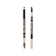 Карандаш для бровей `STELLARY` CLASSIC BROW PENCIL с аппликатором тон 500 Dark brown