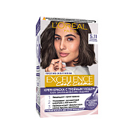 Крем-краска для волос `LOREAL` `EXCELLENCE` COOL CREME тон 5.11 (Светло - Каштановый)