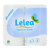 Бумага туалетная `LELEA` 3-х слойная 4 шт