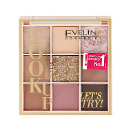 Палетка теней для век `EVELINE` LOOK UP тон let`s try
