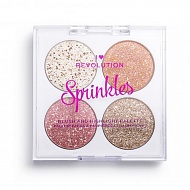 Палетка для макияжа лица `I HEART REVOLUTION` SPRINKLES (румяна и хайлайтер) тон frosted cupcake
