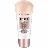 Крем тональный для лица `MAYBELLINE` BB DREAM SATIN с увлажняющей сывороткой тон светлый SPF 30