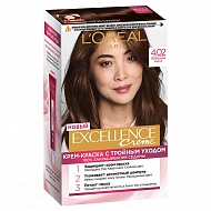 Крем-краска для волос `LOREAL` `EXCELLENCE` тон 4.02 (Пленительный каштан)