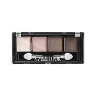 Тени для век `LUXVISAGE` GLAM LOOK 4-х цветные тон 1