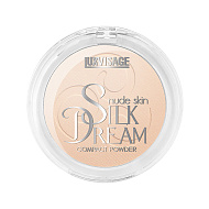 Пудра компактная для лица `LUXVISAGE` SILK DREAM NUDE SKIN тон 2