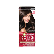 Краска для волос `GARNIER` `COLOR SENSATION` тон 3.0 (Роскошный каштан)