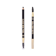 Карандаш для бровей `STELLARY` CLASSIC BROW PENCIL с аппликатором тон 500 Dark brown